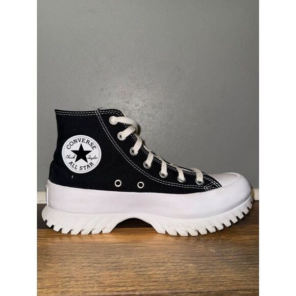 Converse Chuck Taylor All Star Lugged High-Top Sneaker - Black Size 8 - Picture 3 of 15